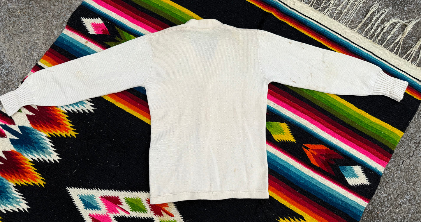 Vintage "P" Letterman Cardigan