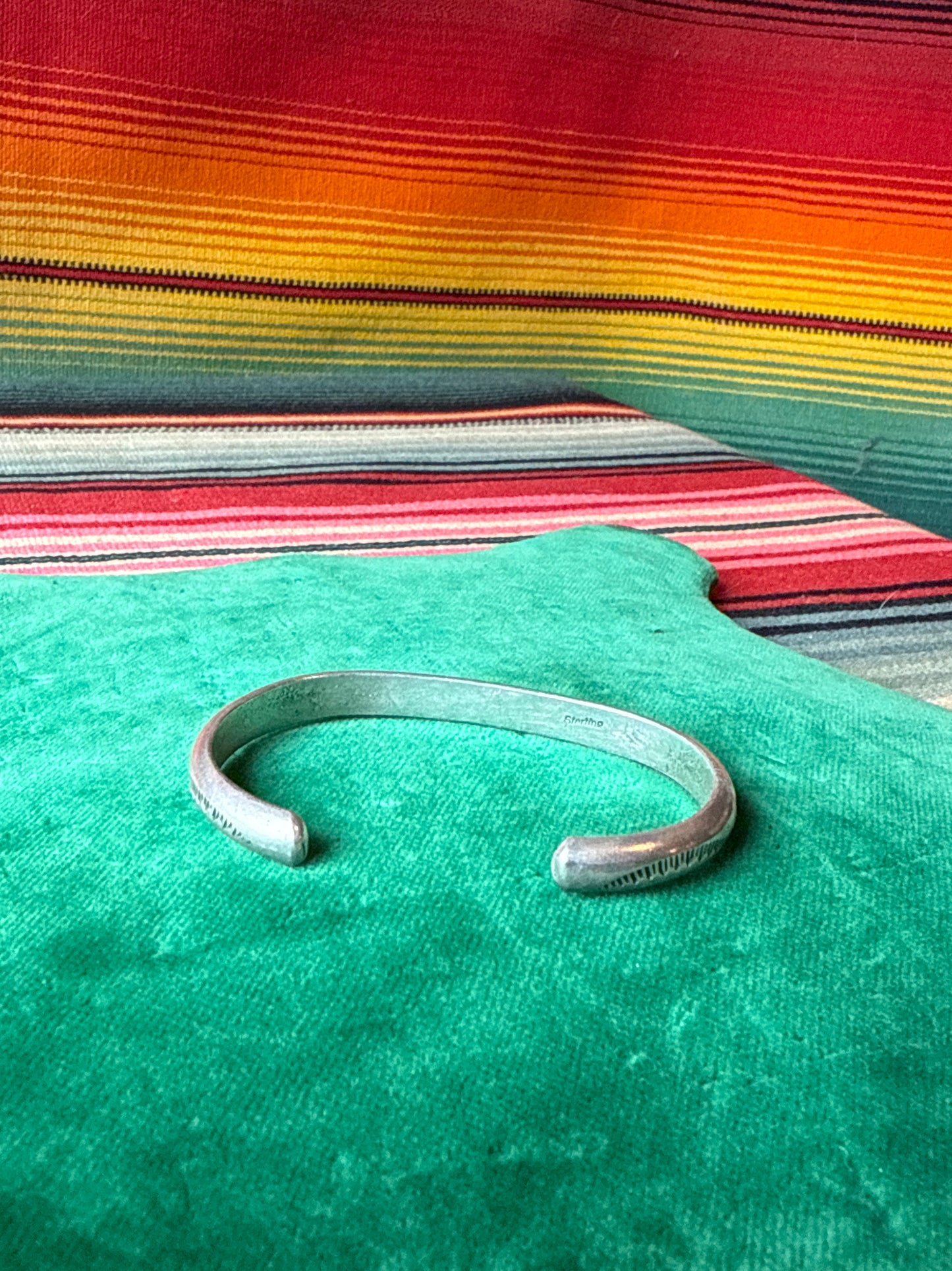 Vintage Sterling Stamped 3 Wings Cuff Stacker