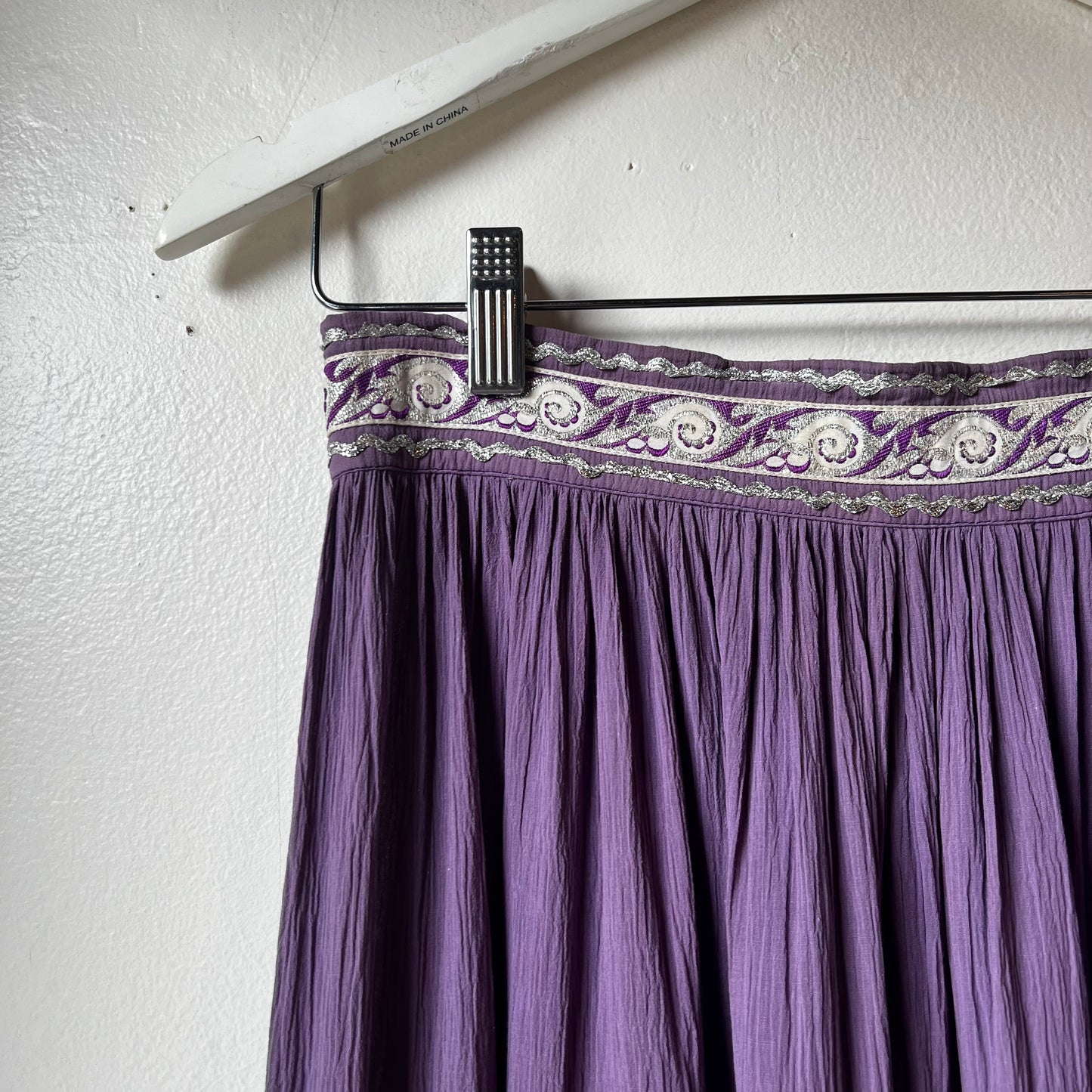 1950s Lavender & Silver Patio Skirt