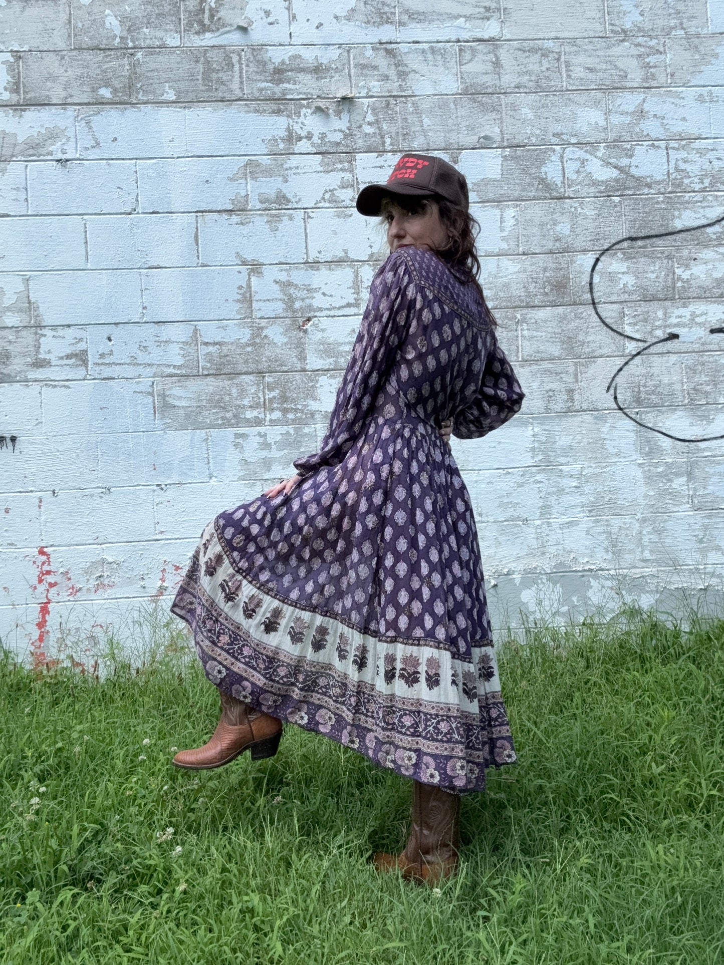 1970’s Adini Purple Dress