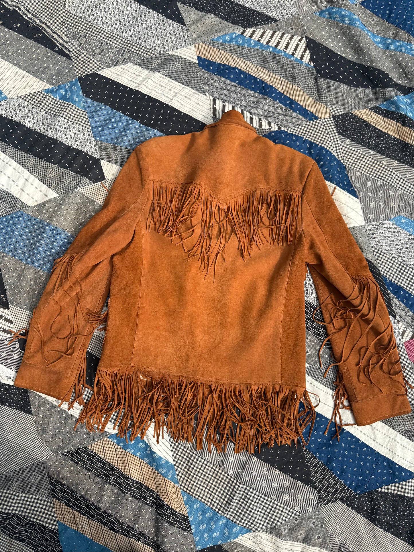 Vintage Adelina Deerskin Fringe Jacket
