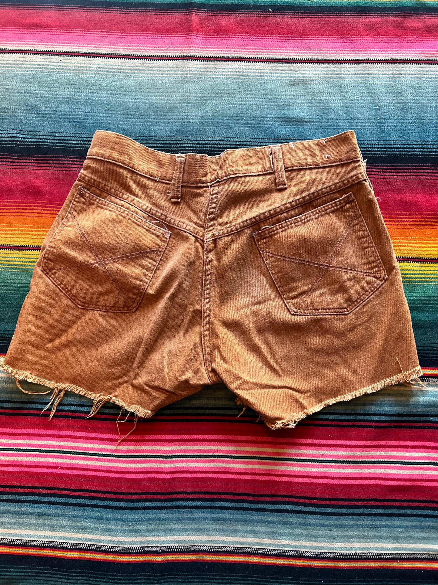 VTG Brown Cut Off Shorts