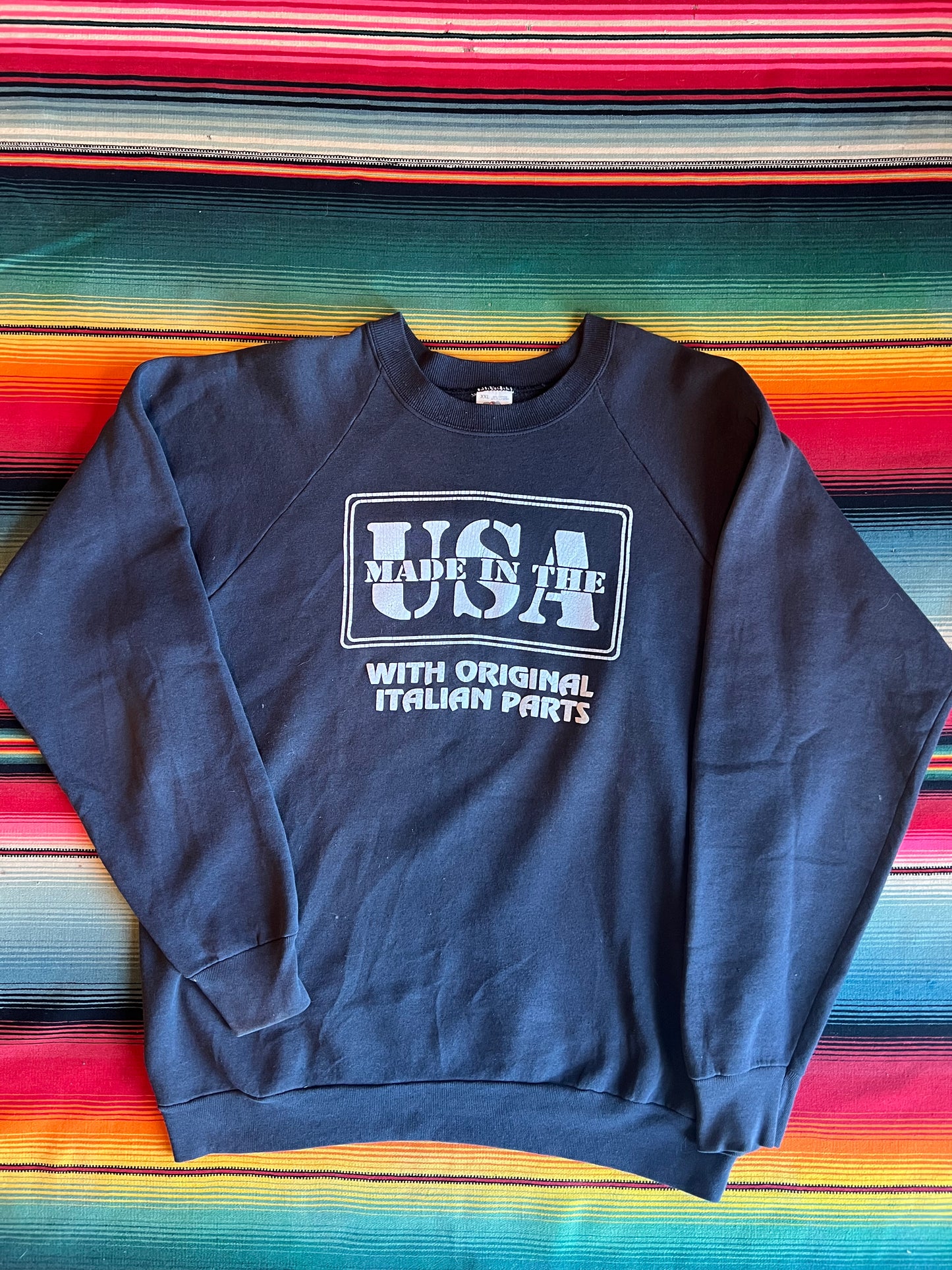 VTG Made In the USA with Original Italian Parts Crewneck