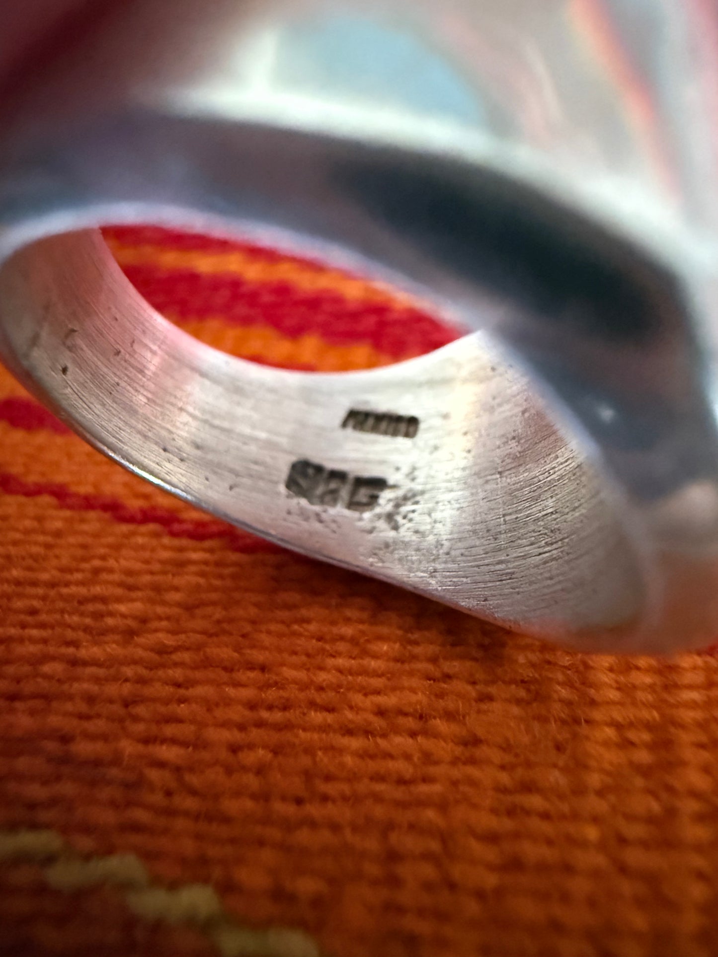 Malachite Onyx Sterling Ring