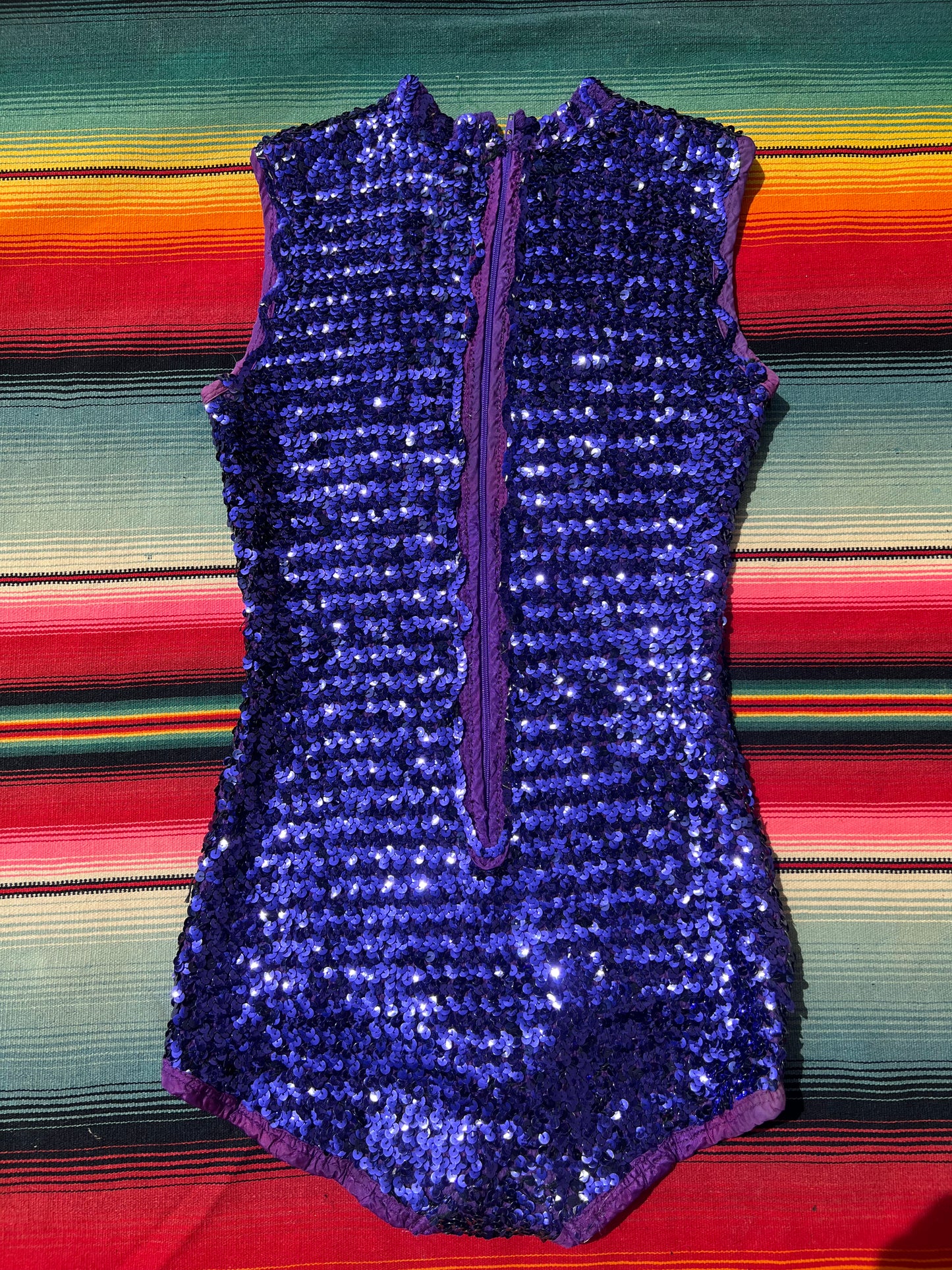 1960s Purple Sequin Bodysuit