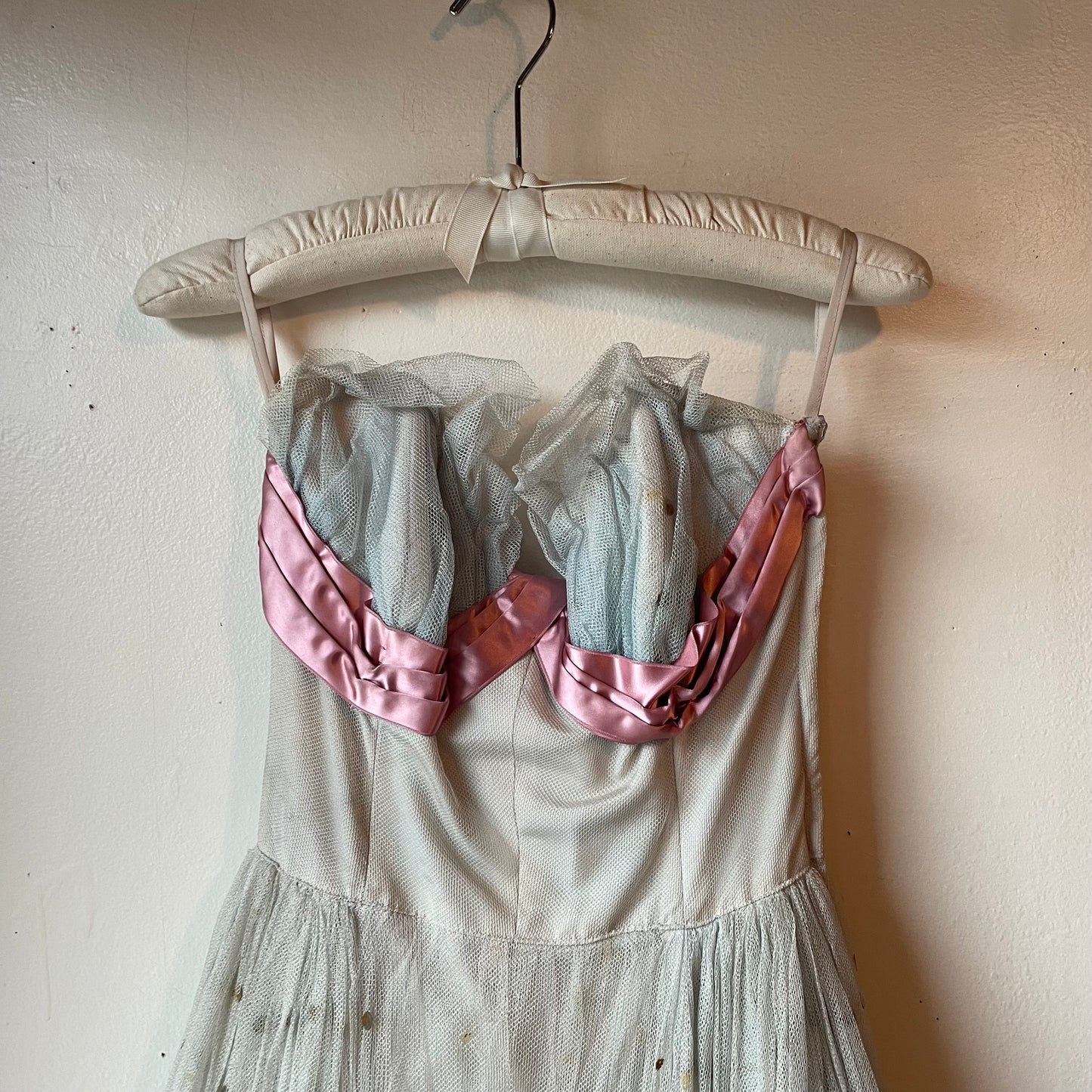 1950s Tulle Dress with Satin Bow