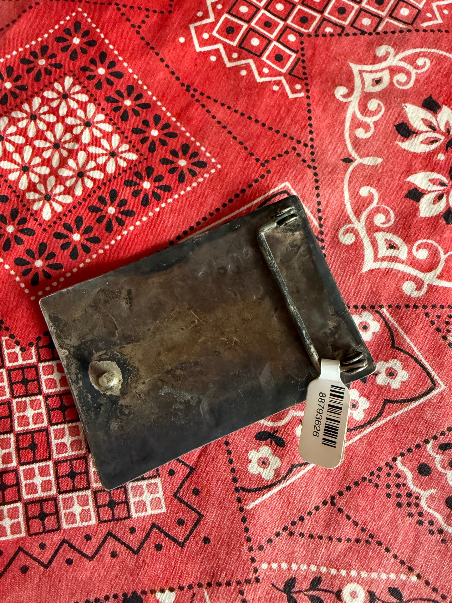 Antique Turquoise Sterling Buckle
