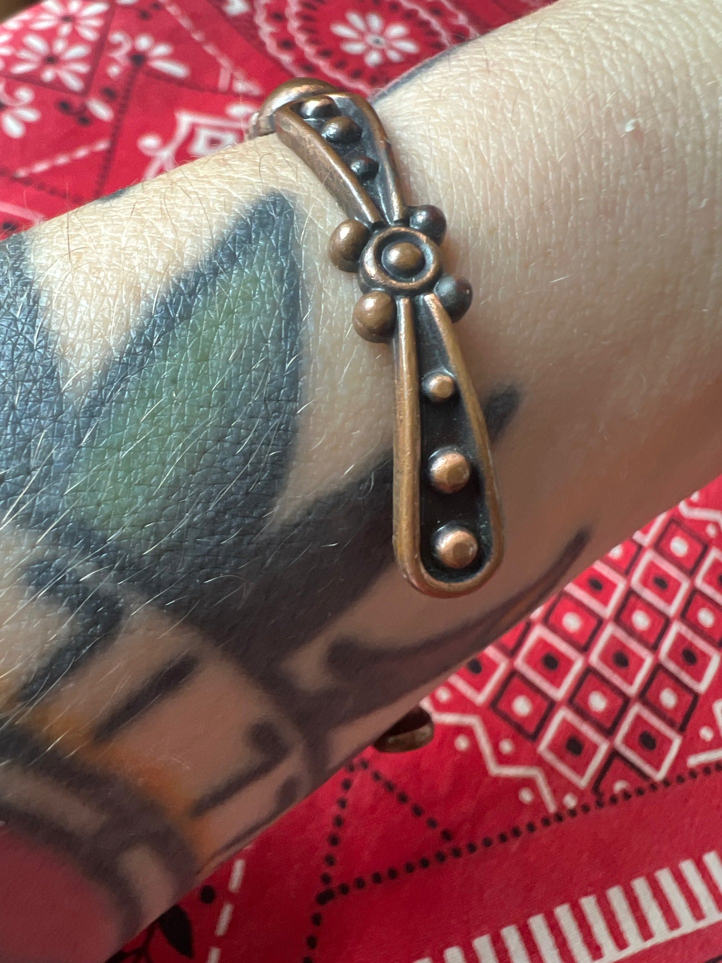 Beaded Copper Cuff