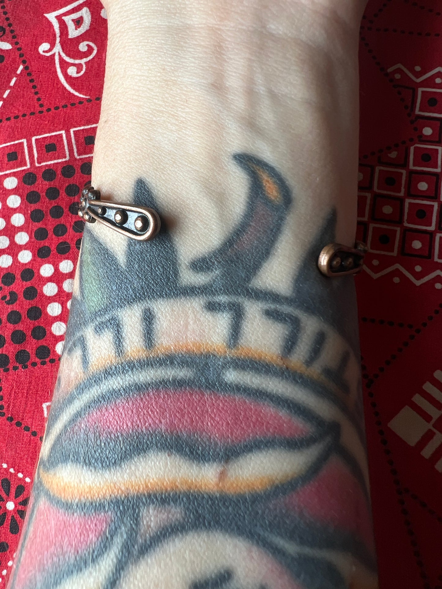 Beaded Copper Cuff