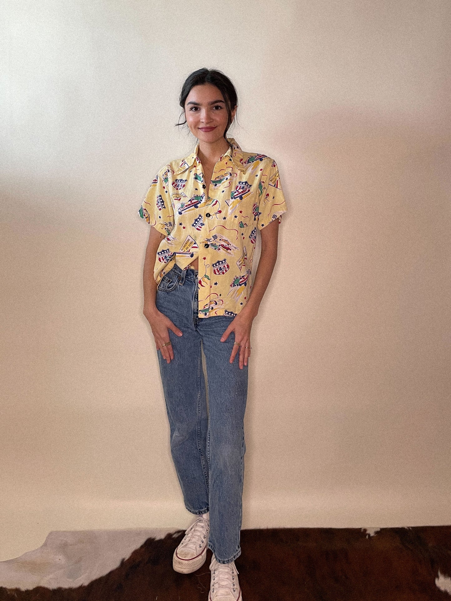Novelty Soap Box Derby Don Carlos Jr. Short Sleeve Blouse