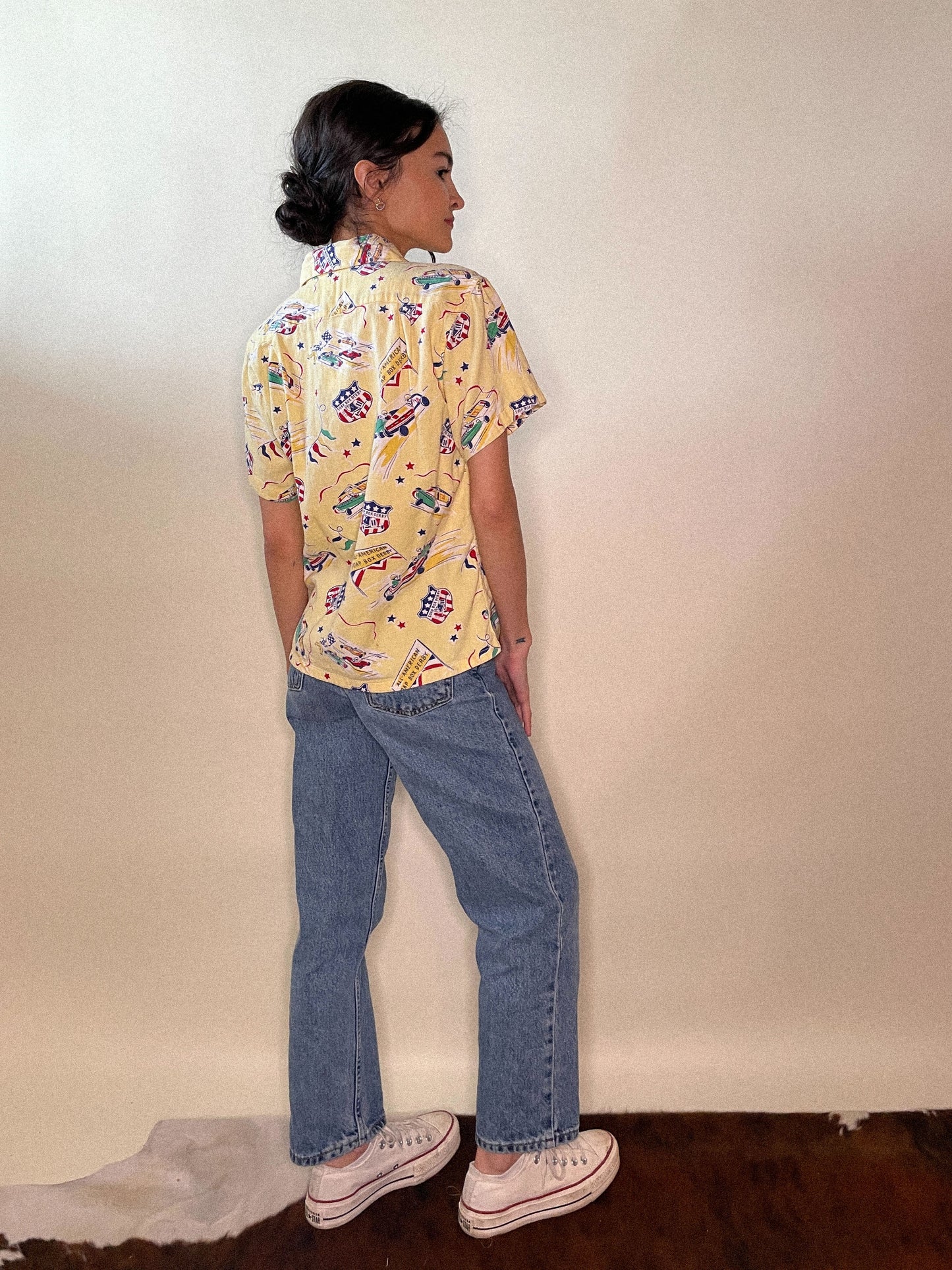 Novelty Soap Box Derby Don Carlos Jr. Short Sleeve Blouse