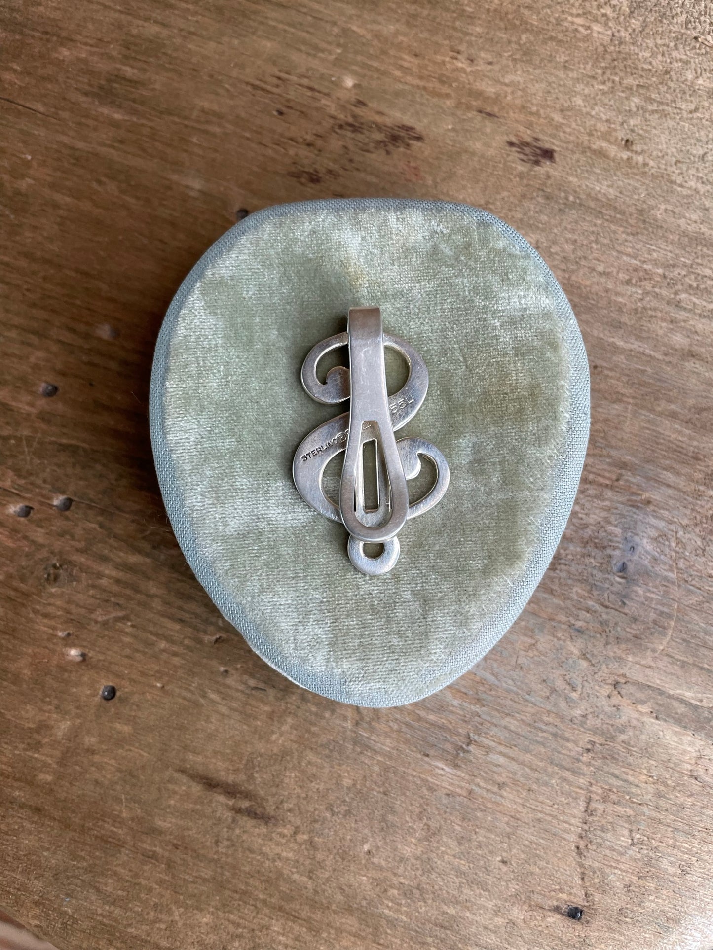 Sterling Silver Money Sign Money Clip