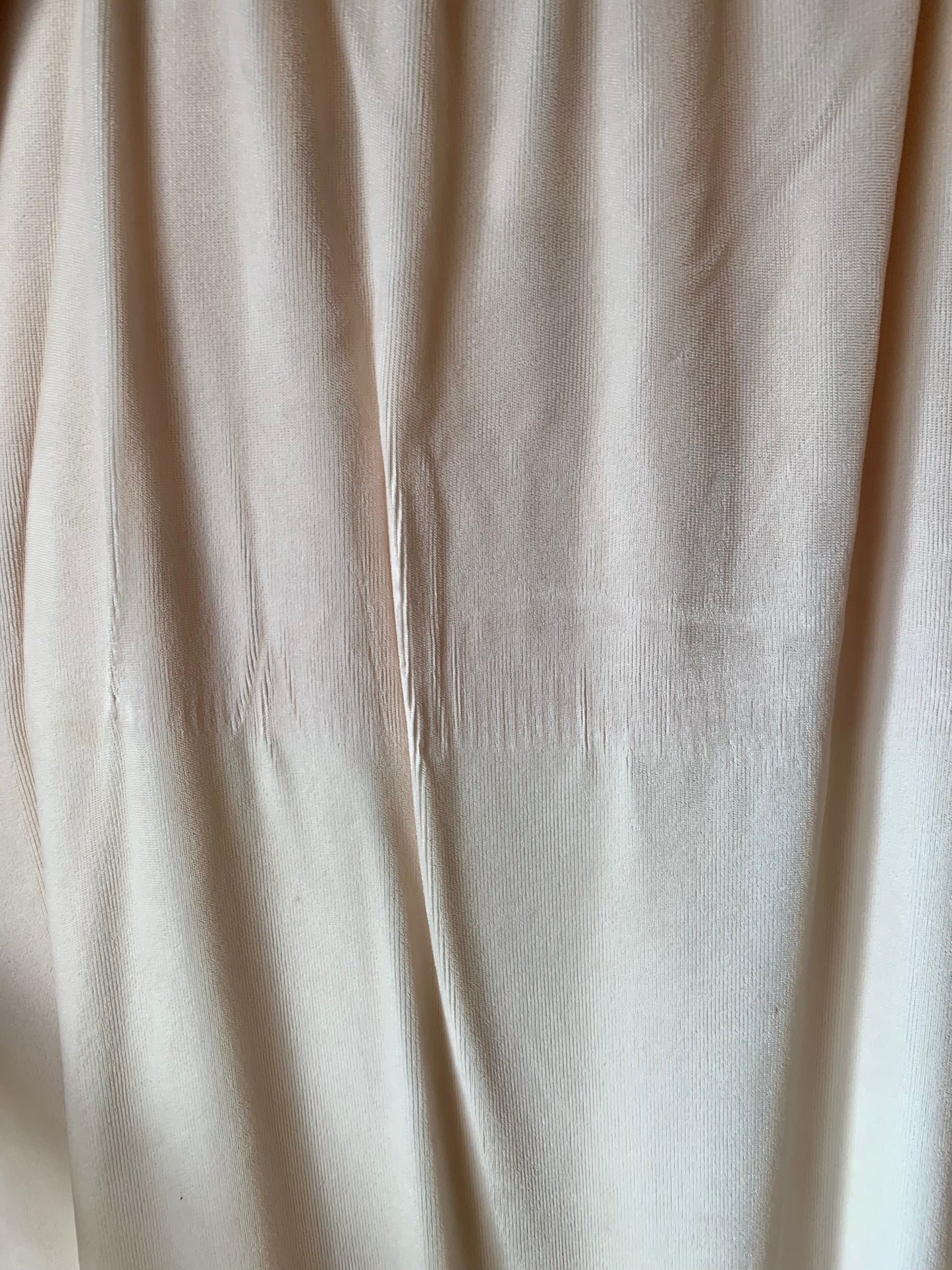 Vintage Baby Pink Velvet Flapper Dress (M)