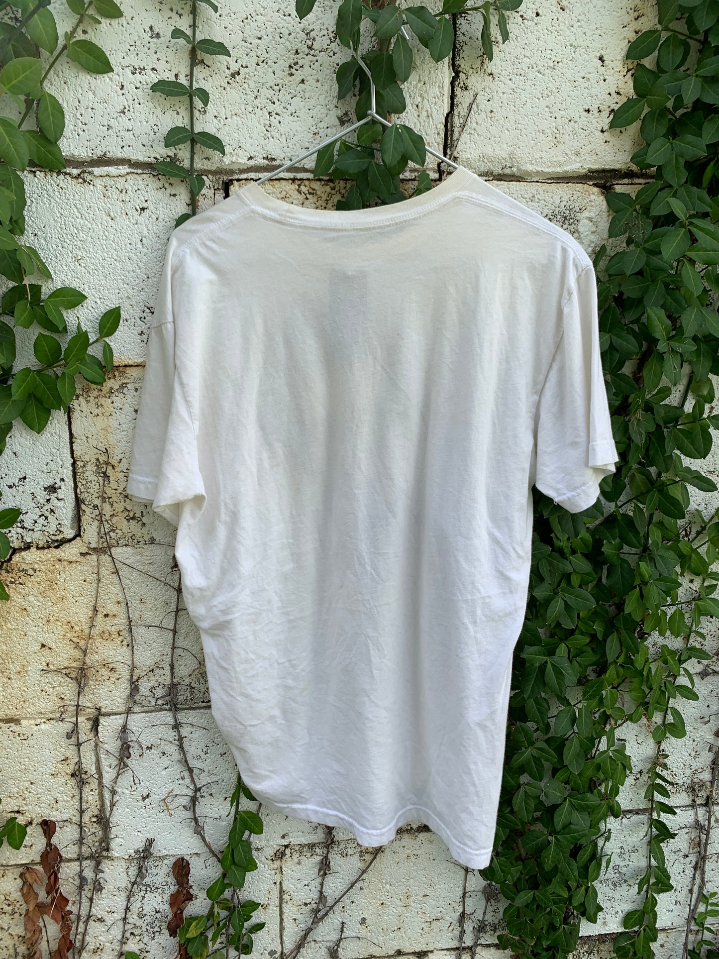 Vtg. Young Larry David White Tee (M/L)