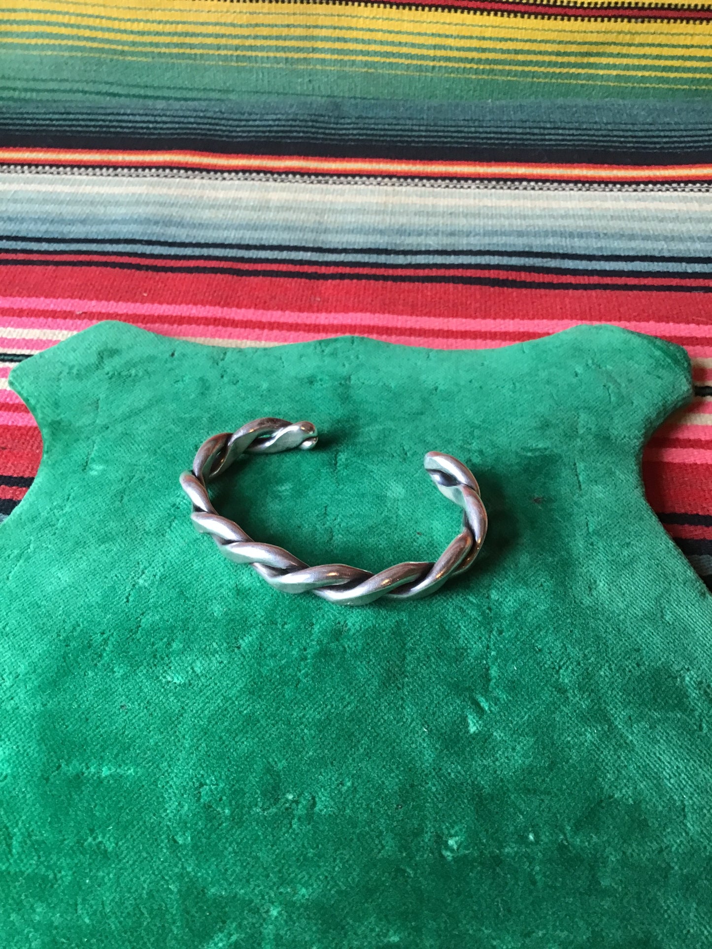 Vintage Sterling Twisted Braid Cuff Stacker