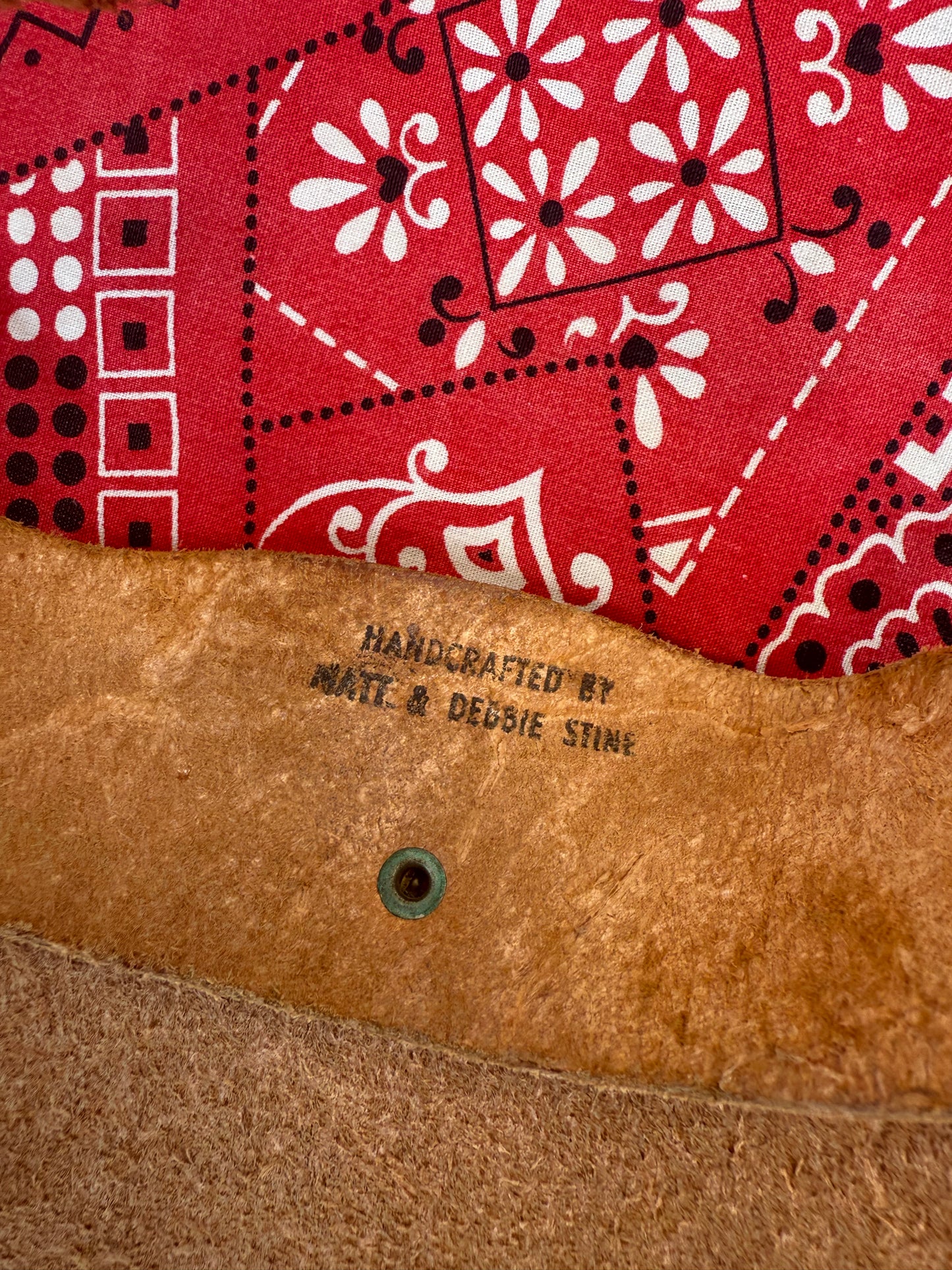 Hand Crafted Tooled Leather Visor