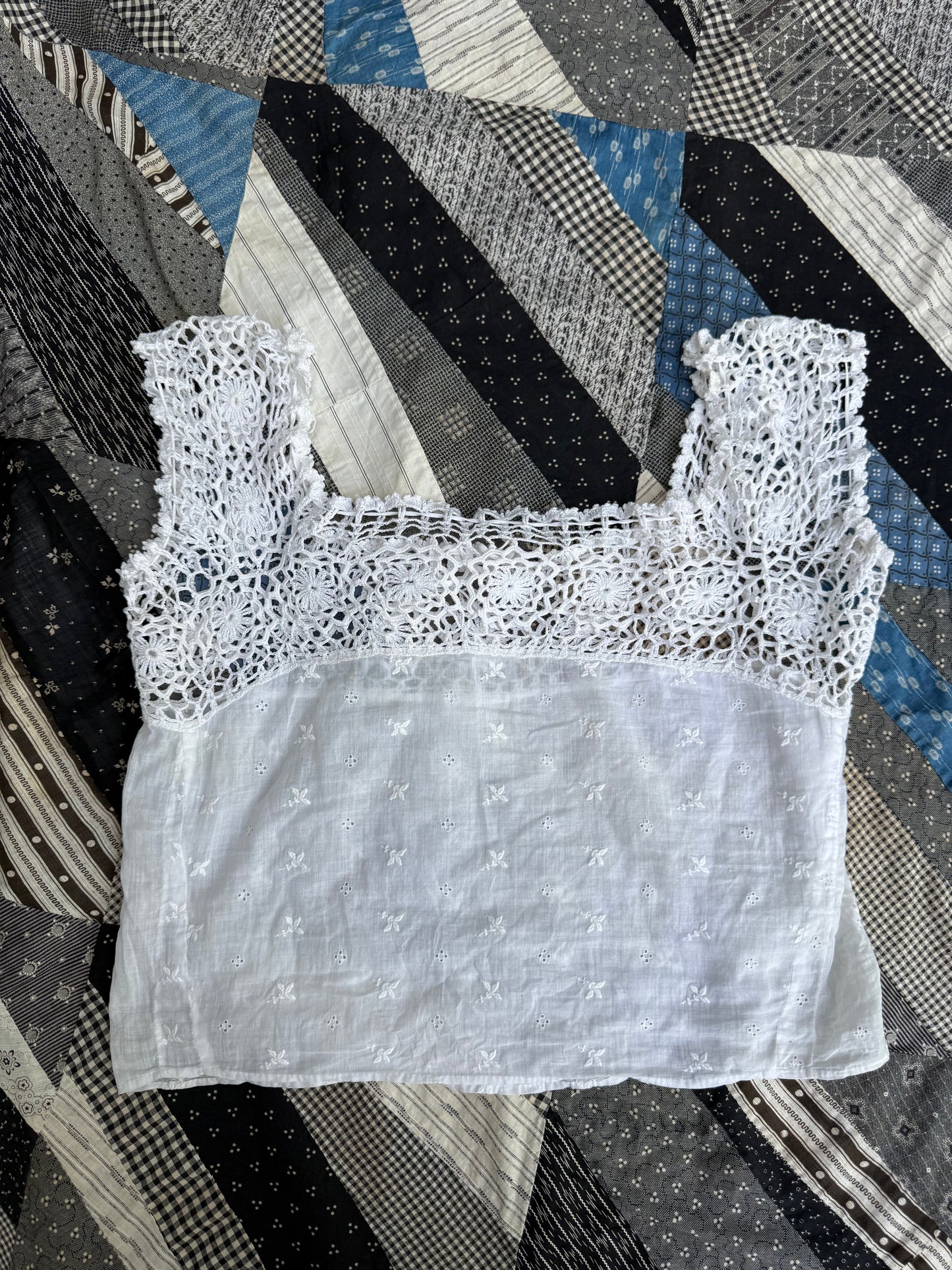 Antique Crochet Corset Cover