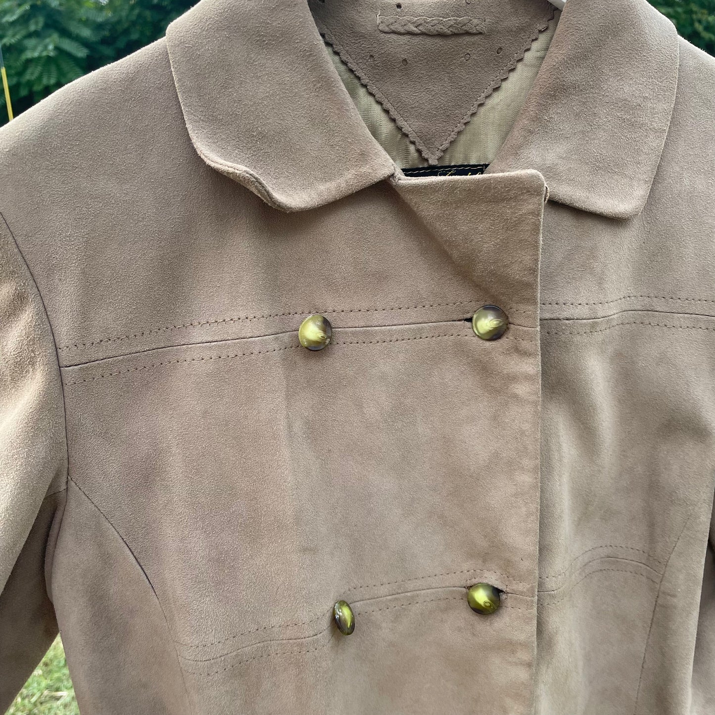 VTG Artesania Textil Tan Seude Coat