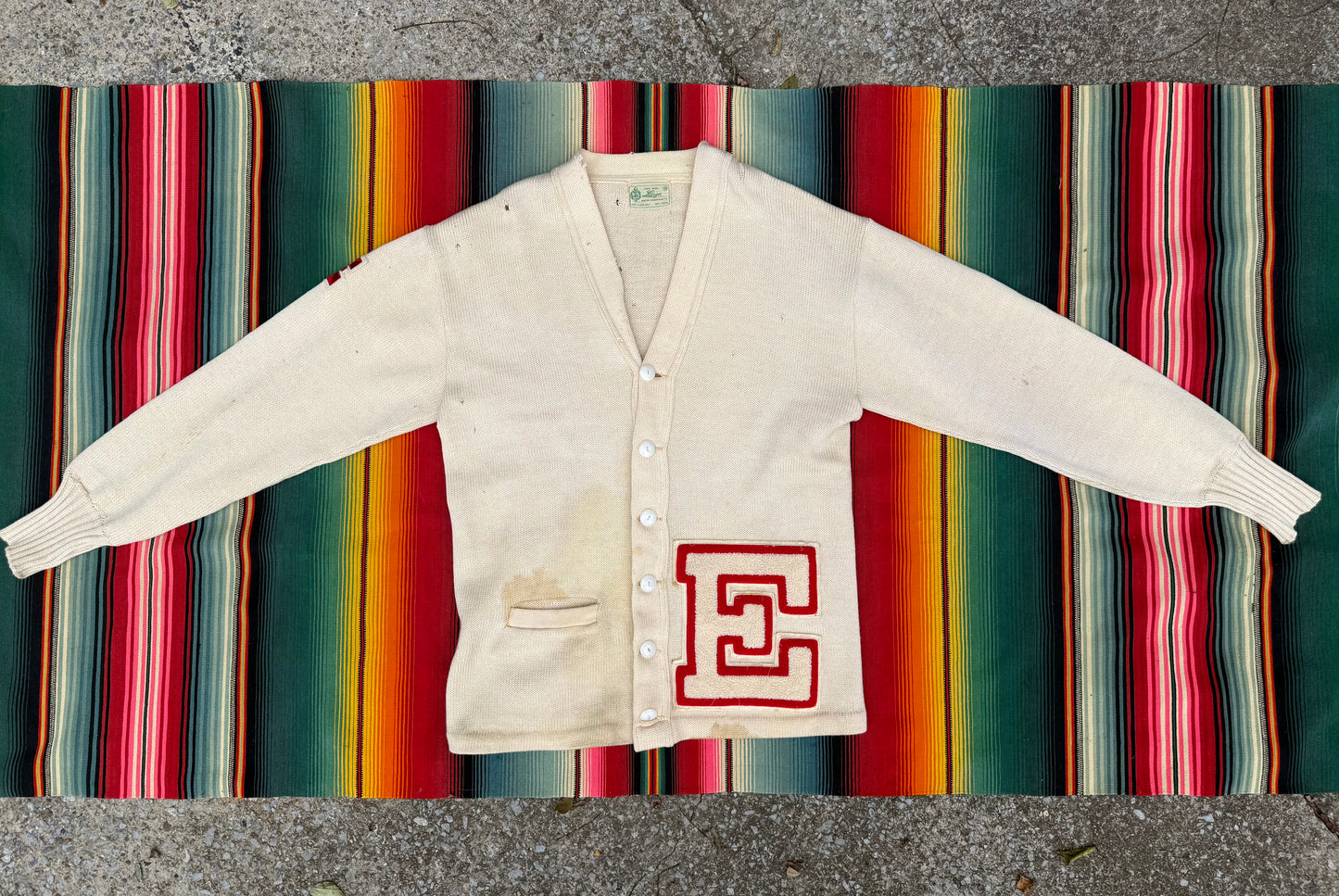 Vintage 1960s Lanza Collegiate Cardigan