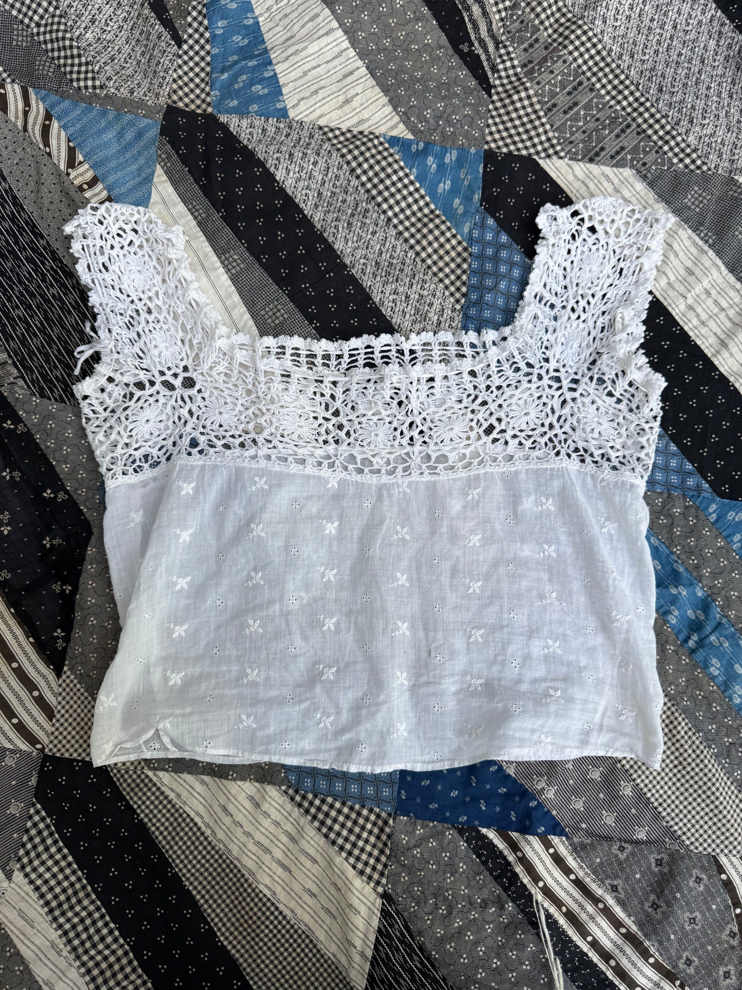 Antique Crochet Corset Cover