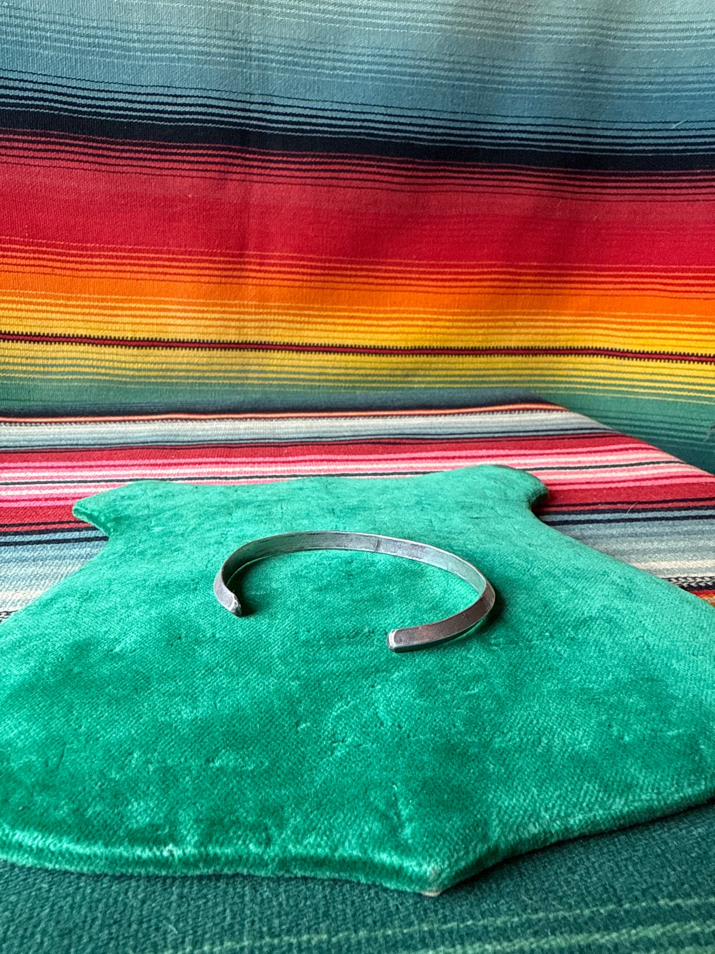 Vintage Sterling Stamped Cuff Stacker