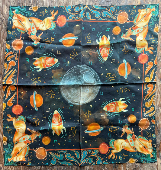 Cosmic Cowgirl Silk Scarf
