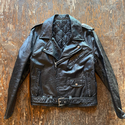 VTG Leather Moto Jacket AS IS