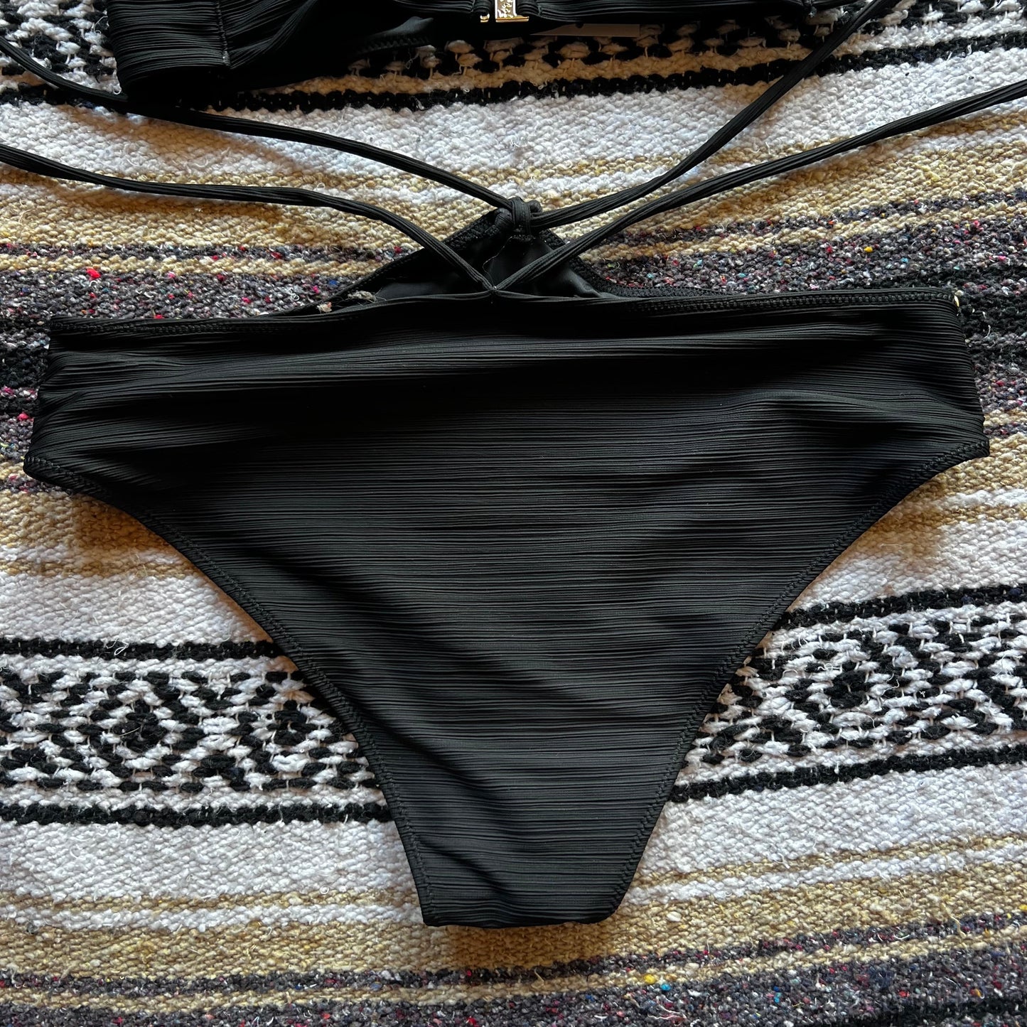 For Love & Lemons Black Strappy Swimsuit