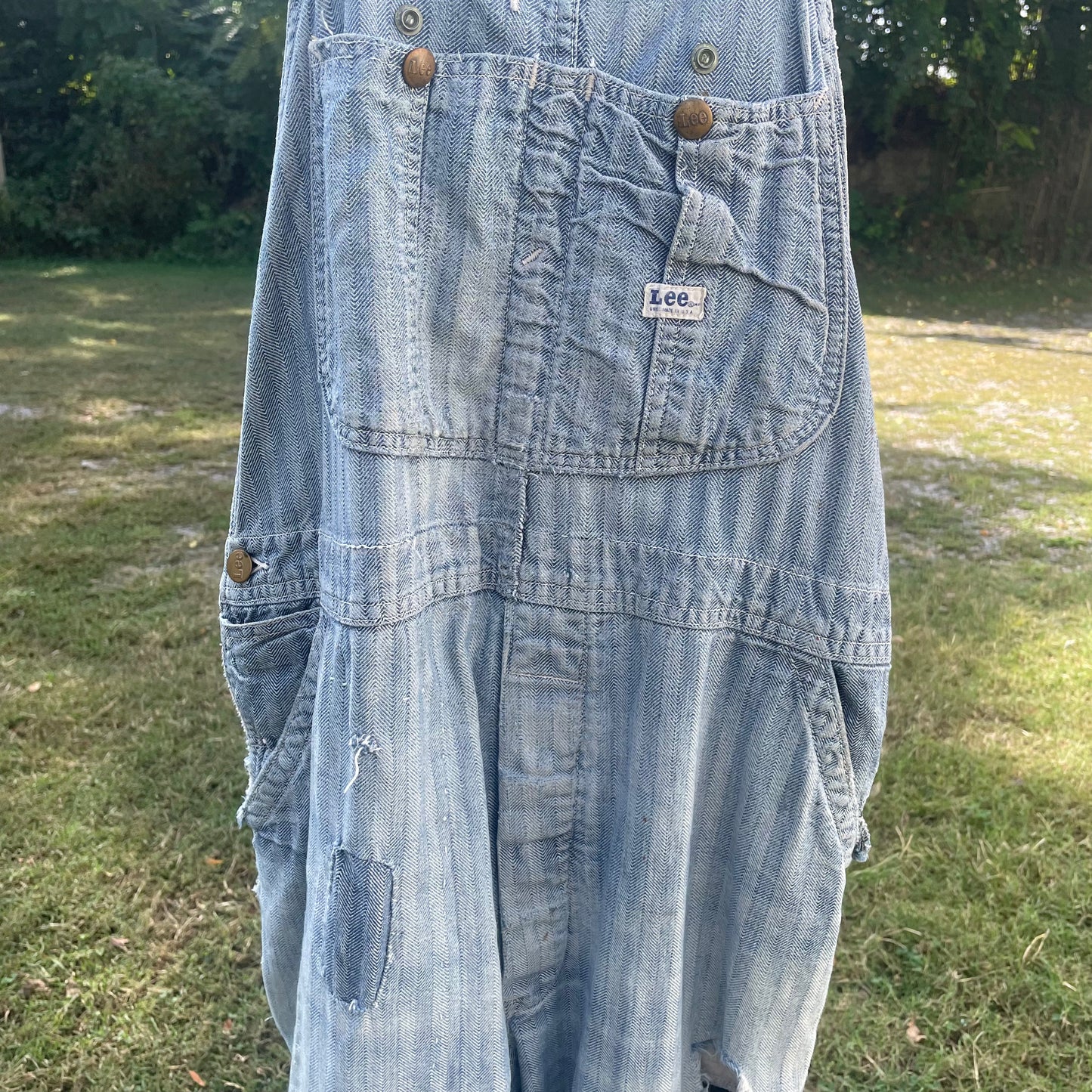 VTG Lee Patched Overalls