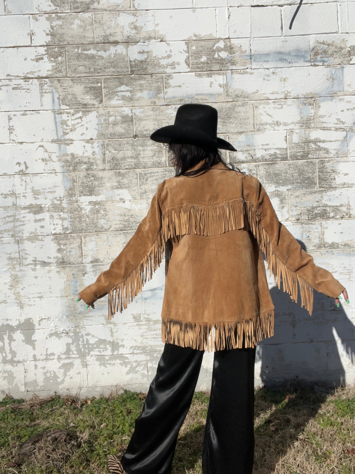 y2K Suede Fringe Jacket