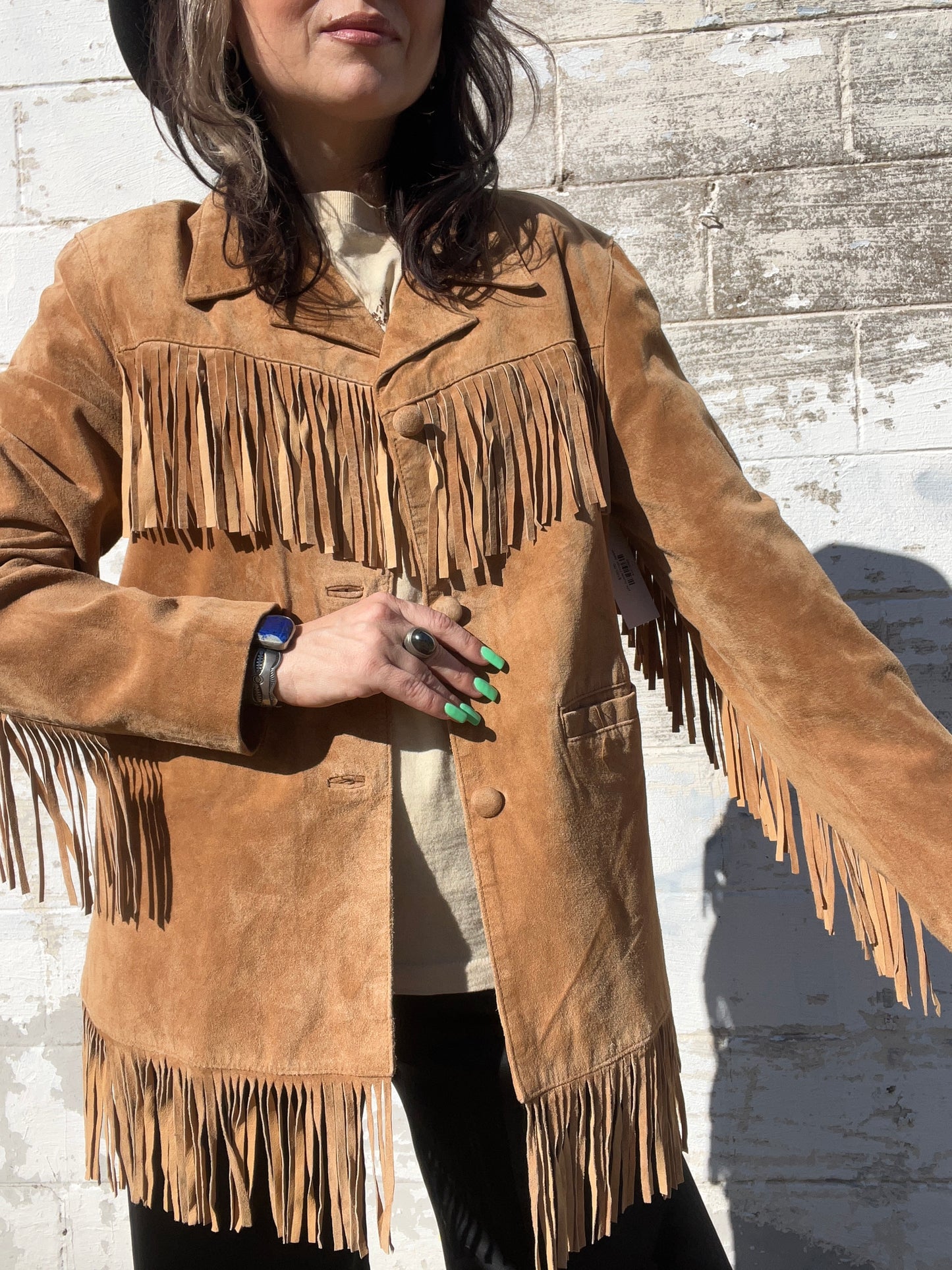 y2K Suede Fringe Jacket