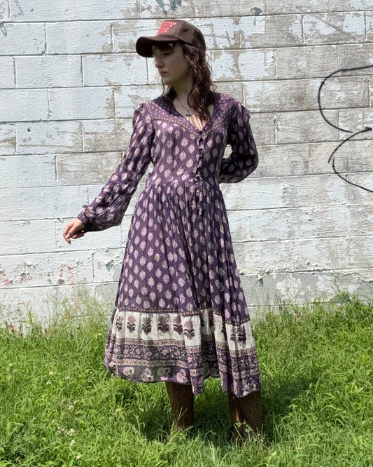 1970’s Adini Purple Dress
