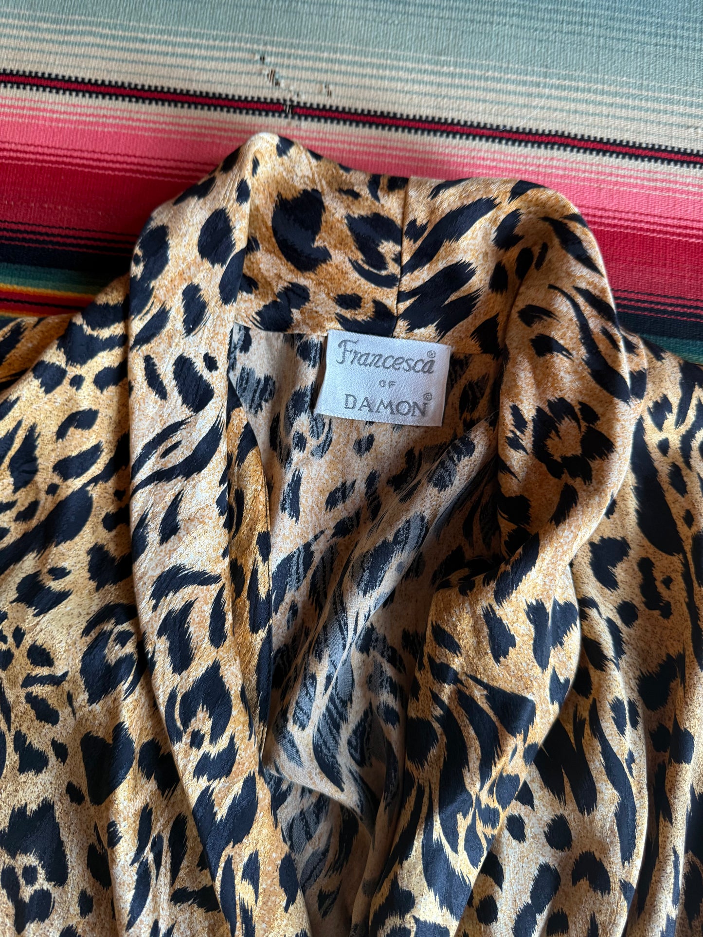 Vintage Leopard Print Top