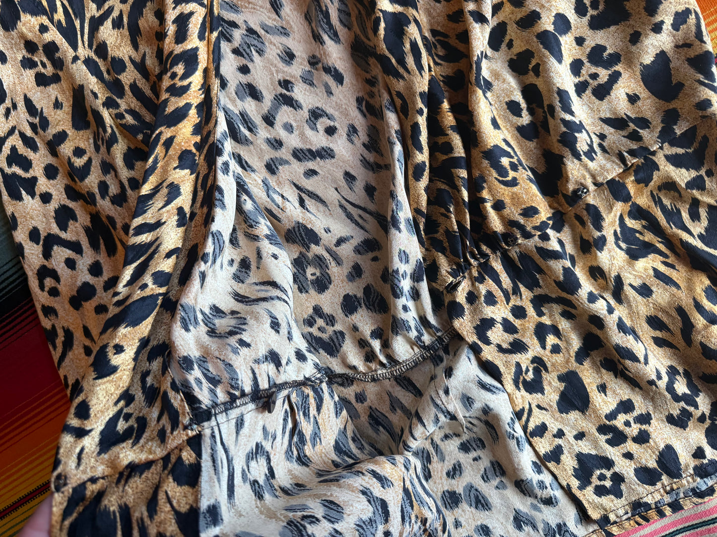 Vintage Leopard Print Top