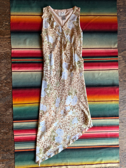 Y2K Leopard Ruffle Dress