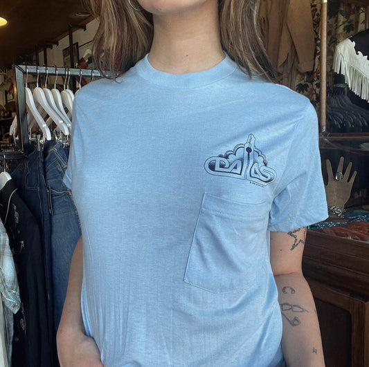 70's Dallas Pocket Tee Single Stitch