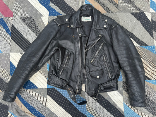 Vintage Gino Leathers Biker Jacket AS IS