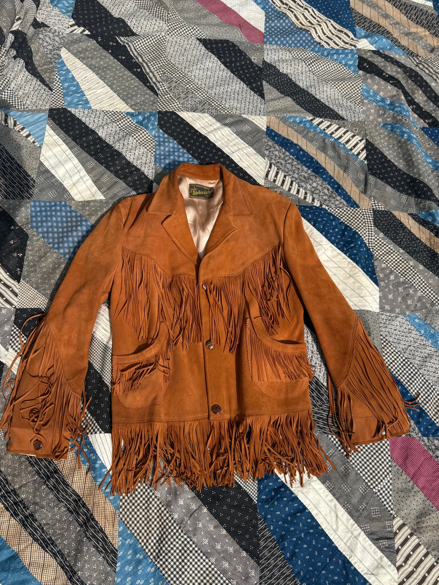 Vintage Adelina Deerskin Fringe Jacket
