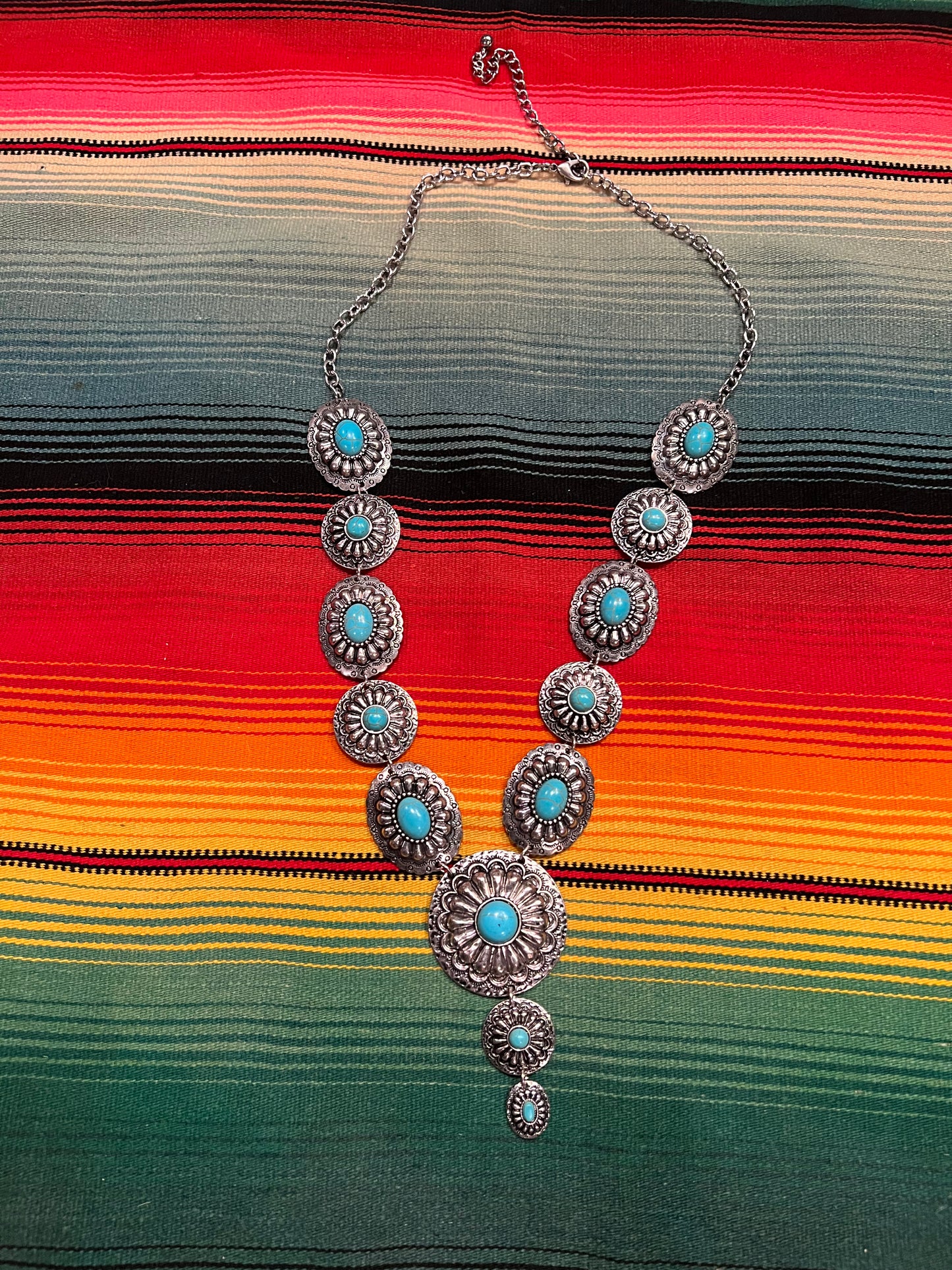 Faux Squash Blossom Necklace