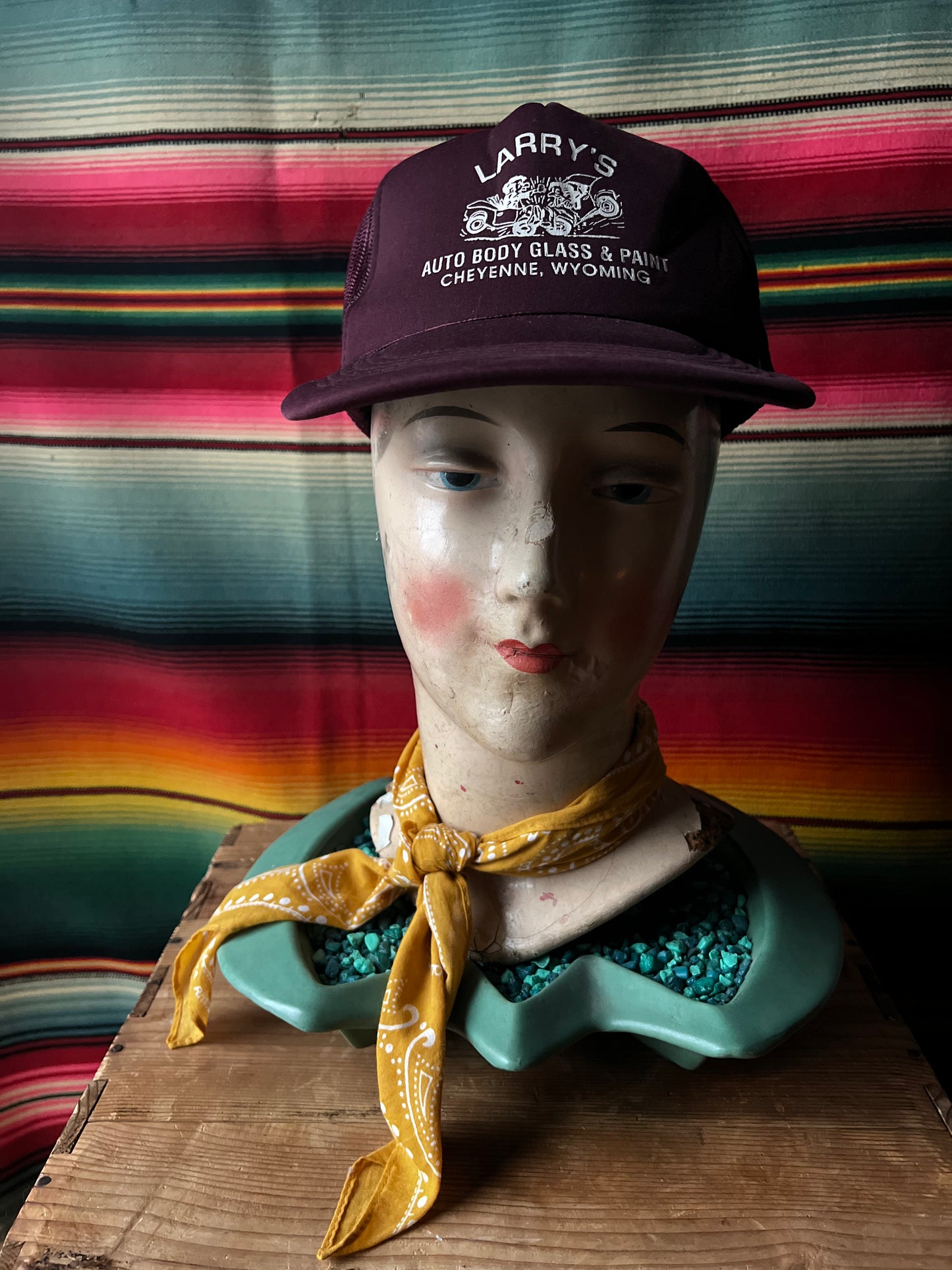 VTG Larry's Auto Body Glass & Paint Hat