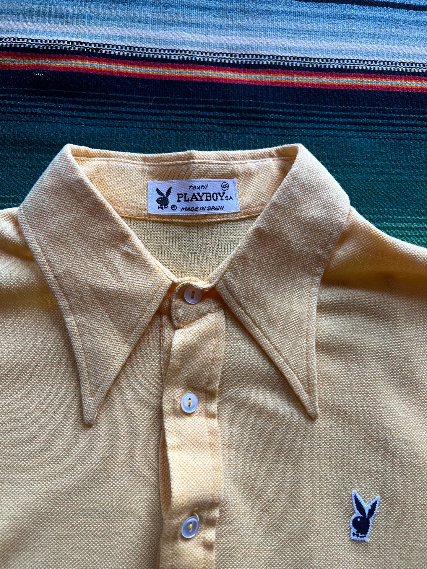 NOS Yellow Playboy Polo Made in Spain