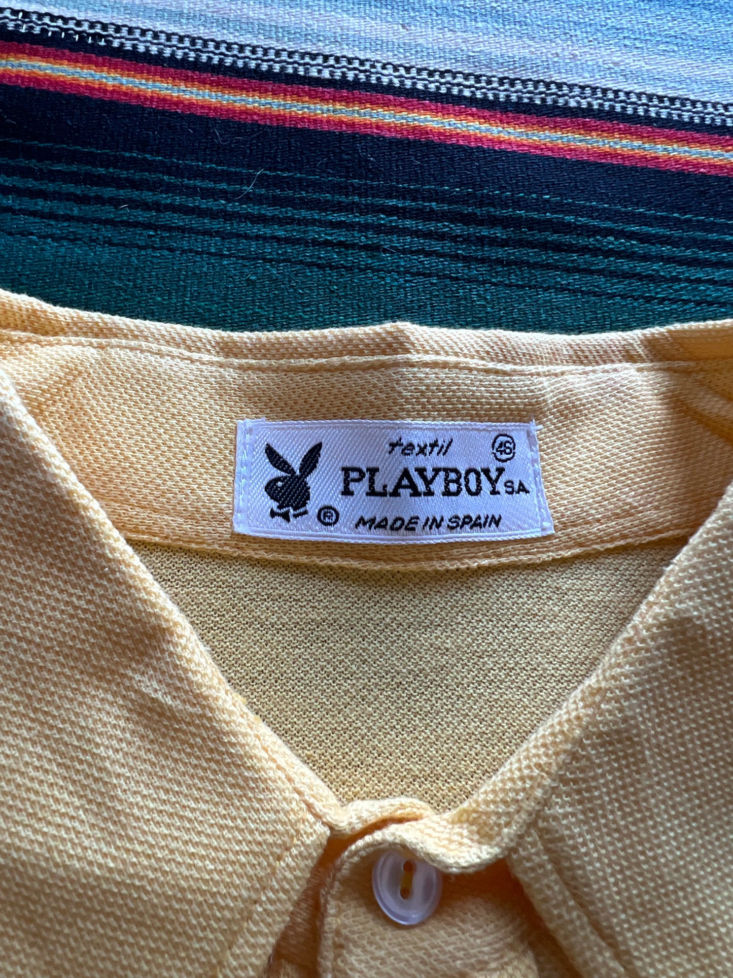NOS Yellow Playboy Polo Made in Spain
