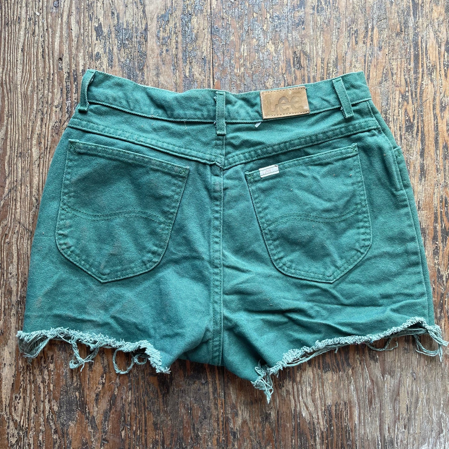 VTG Lee Green Denim Shorts