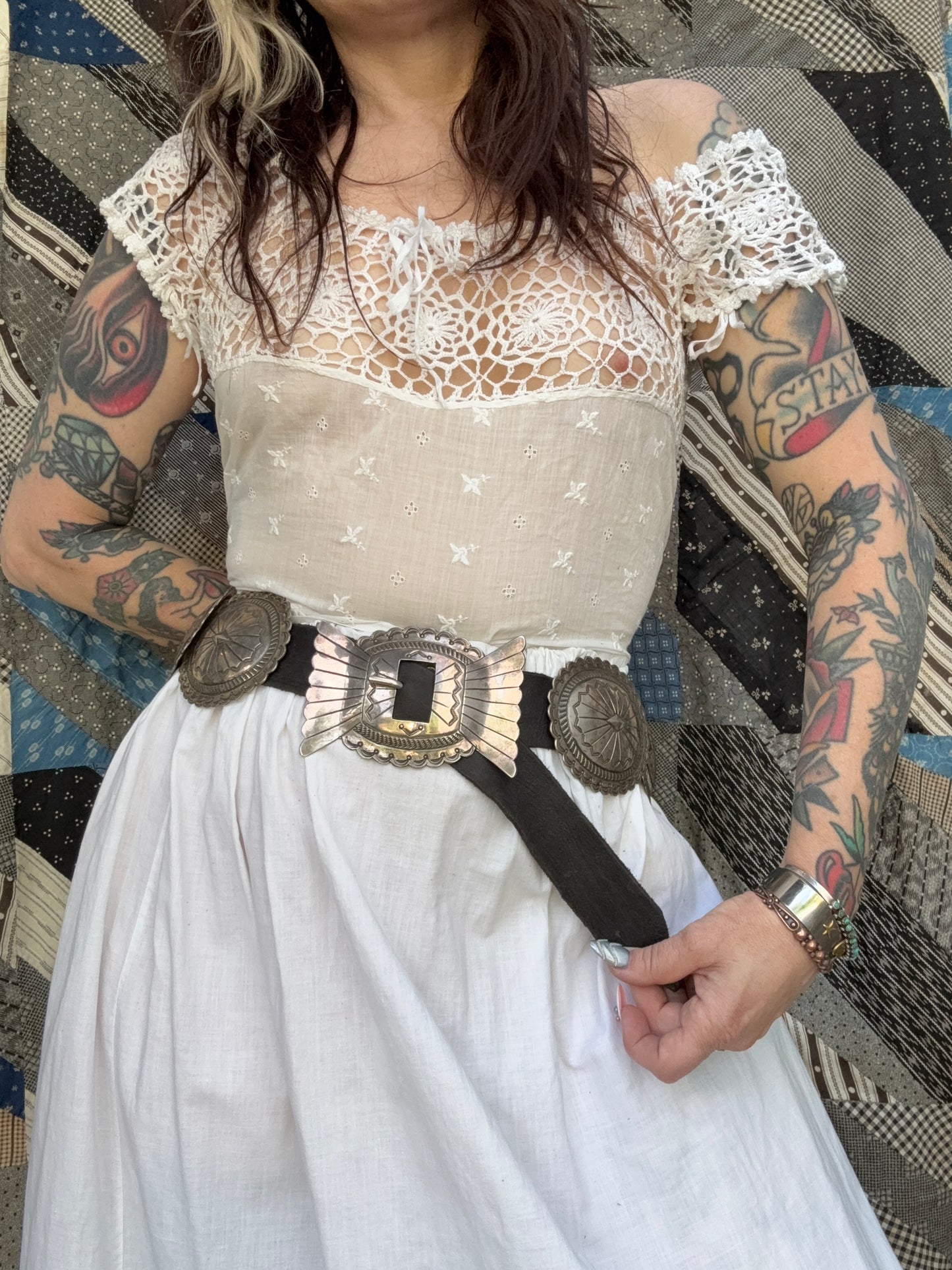 Antique Crochet Corset Cover