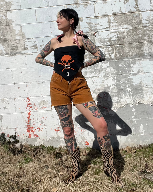 VTG Brown Cut Off Shorts
