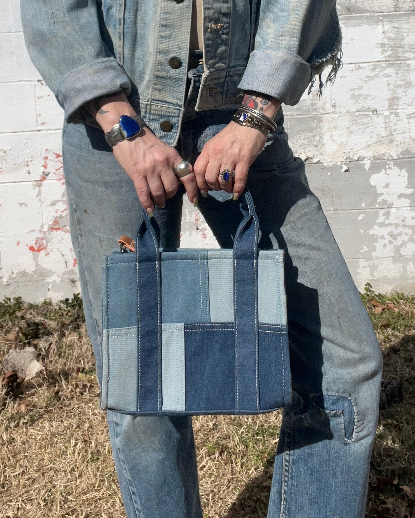 Denim Patchwork Purse
