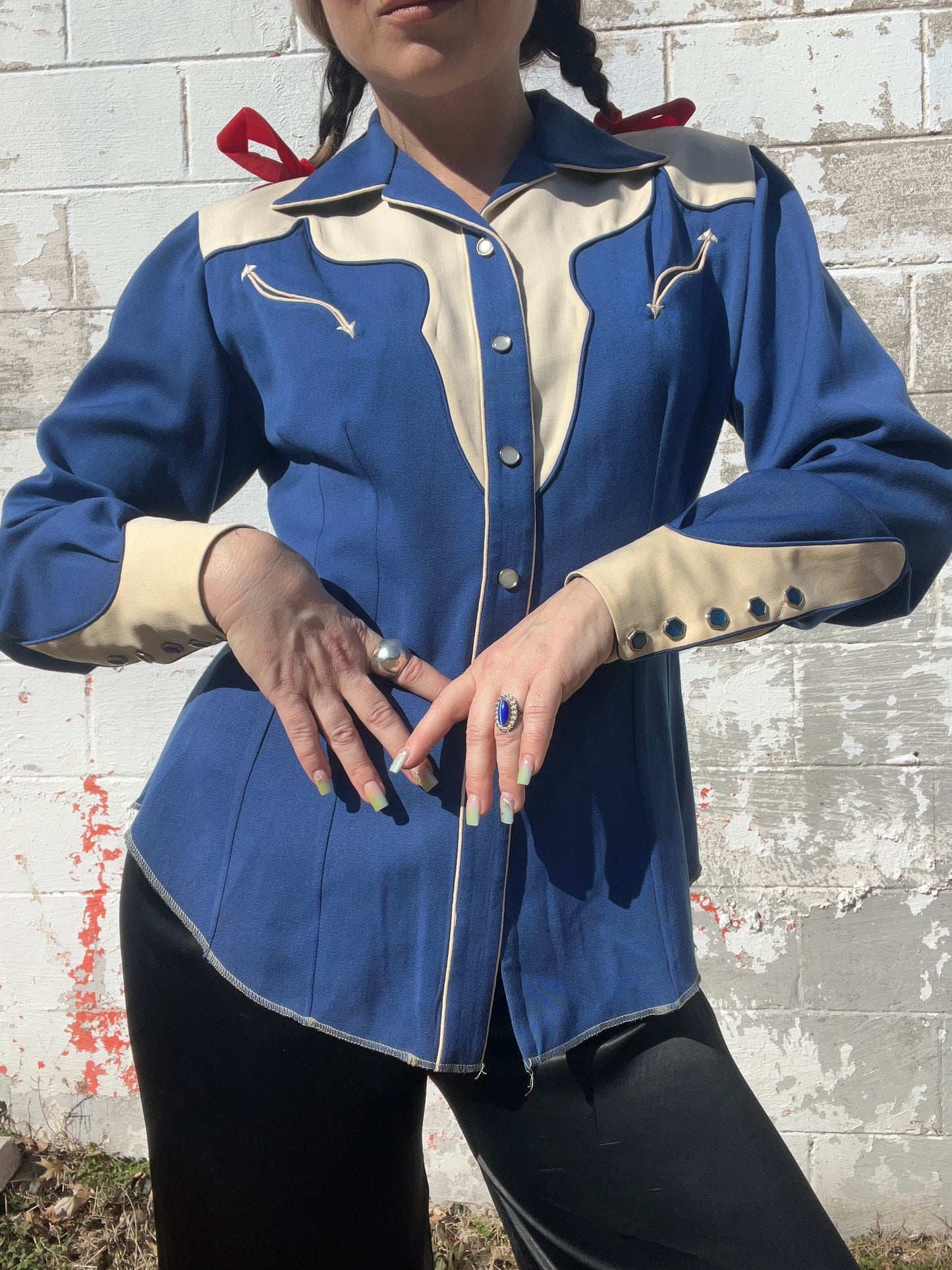 1950s Nathan Turk Two Tone Western Shirt