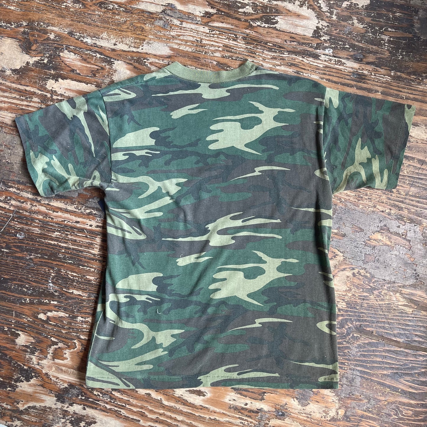 Single Stitch Camo Tee