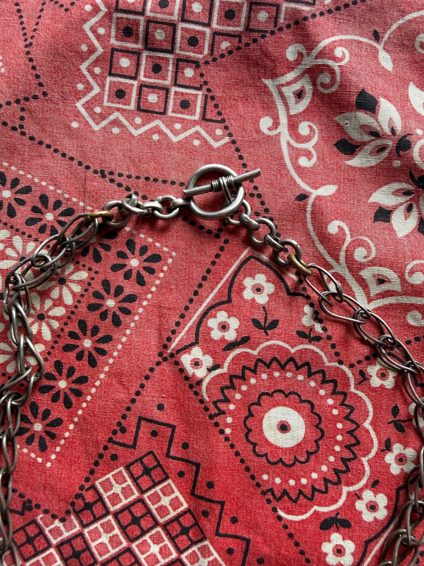 Mexican Sterling Pendant Turquoise w/ Chain (MA)