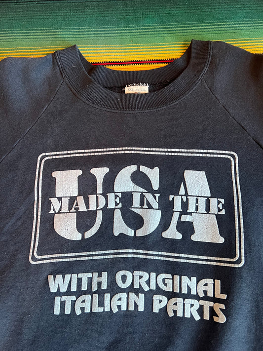 VTG Made In the USA with Original Italian Parts Crewneck
